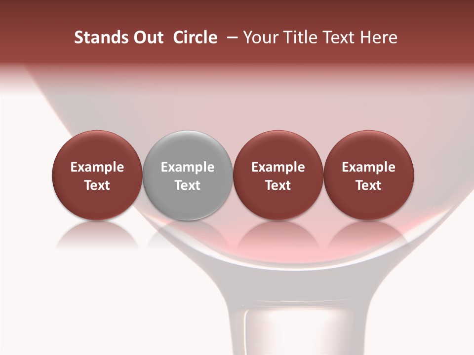 Toast Restaurant Merlot PowerPoint Template