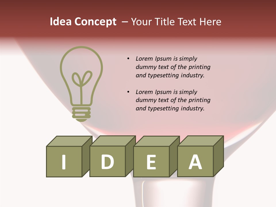 Toast Restaurant Merlot PowerPoint Template