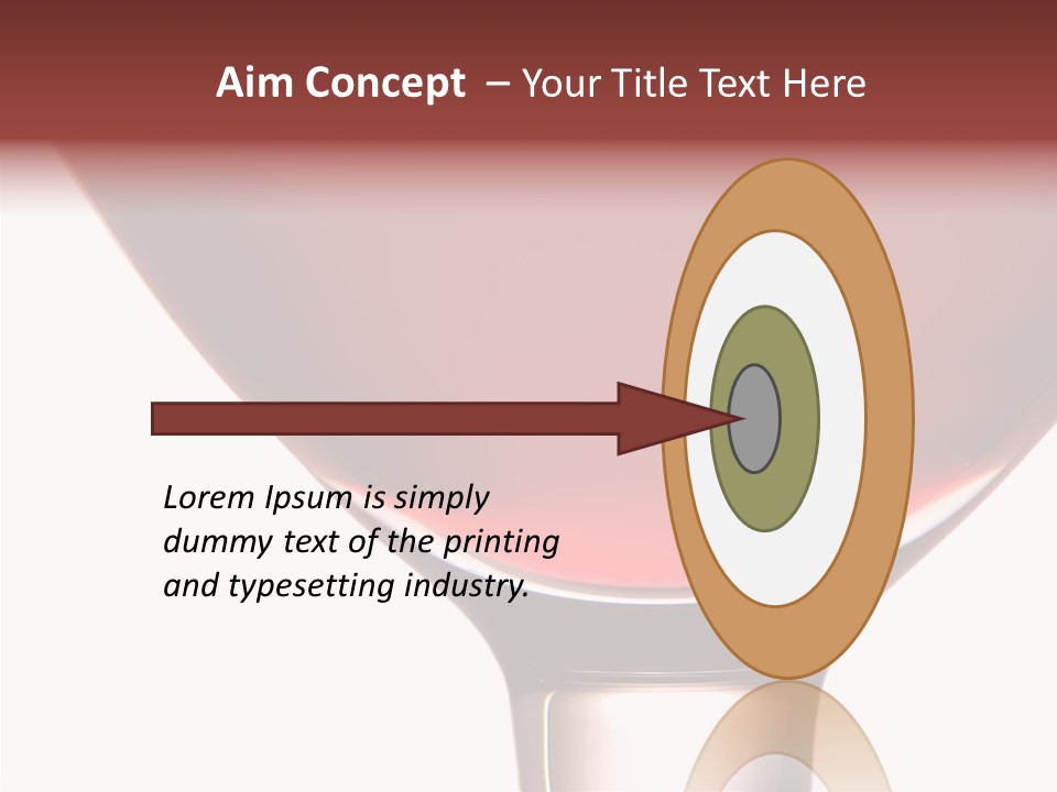 Toast Restaurant Merlot PowerPoint Template