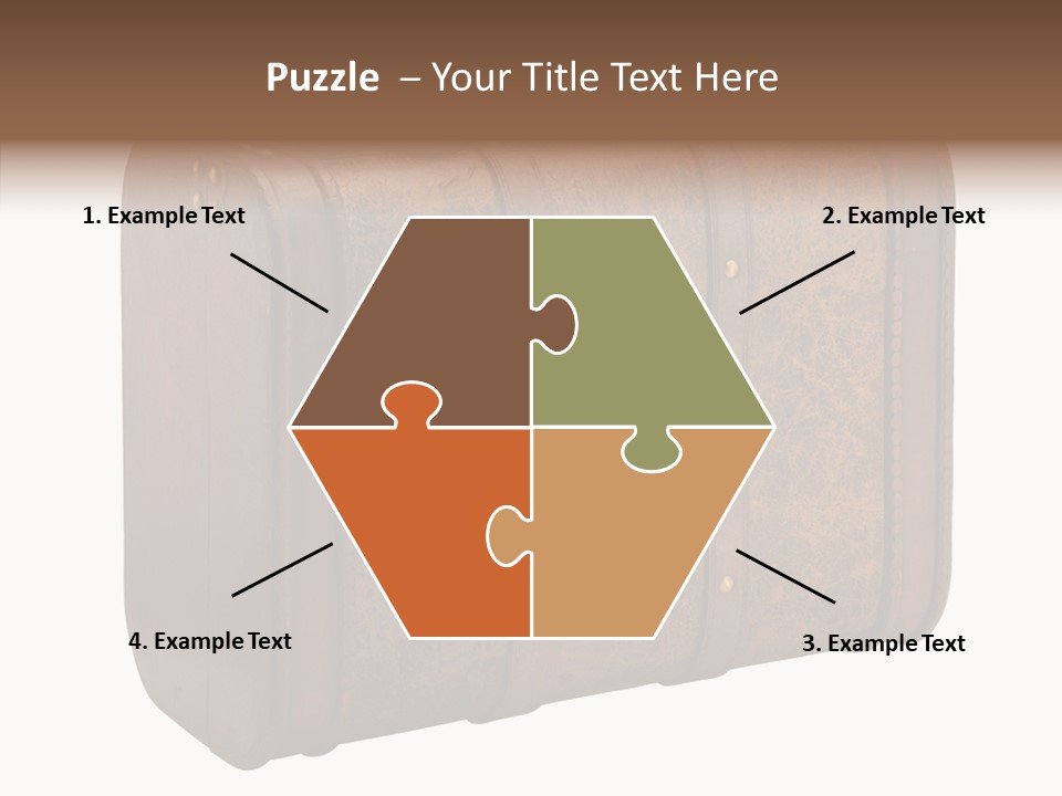 Garment Suitcase Valise PowerPoint Template