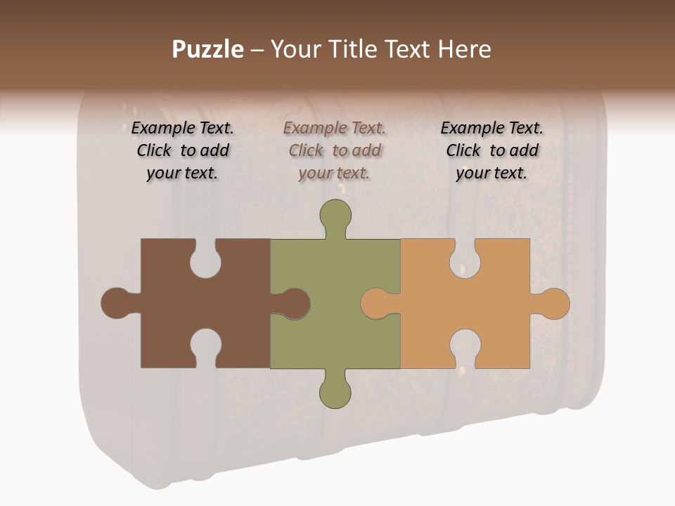 Garment Suitcase Valise PowerPoint Template