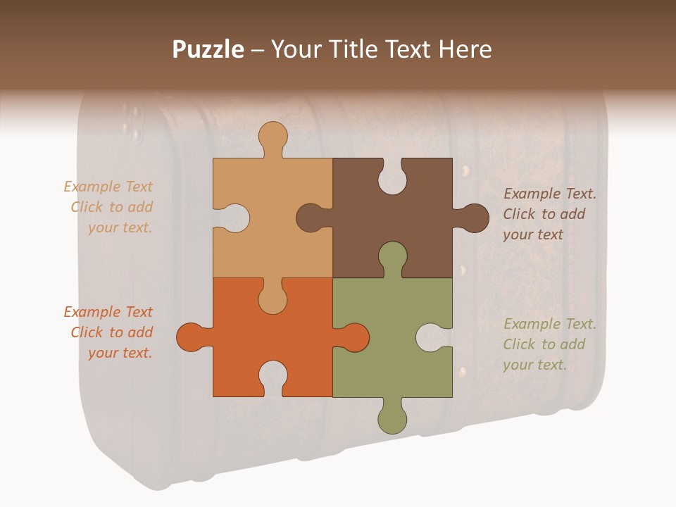 Garment Suitcase Valise PowerPoint Template