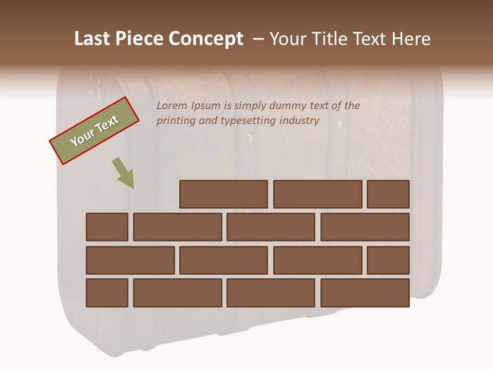 Garment Suitcase Valise PowerPoint Template