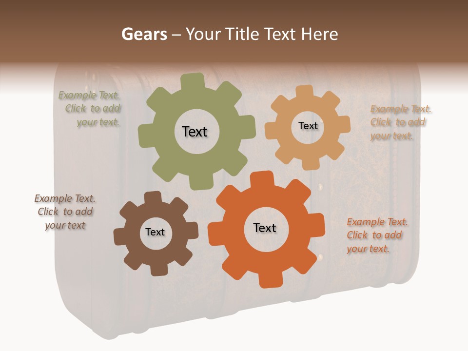 Garment Suitcase Valise PowerPoint Template