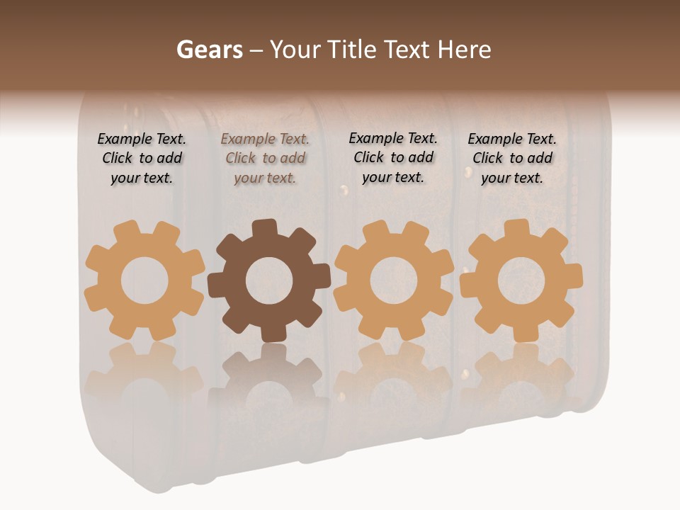 Garment Suitcase Valise PowerPoint Template