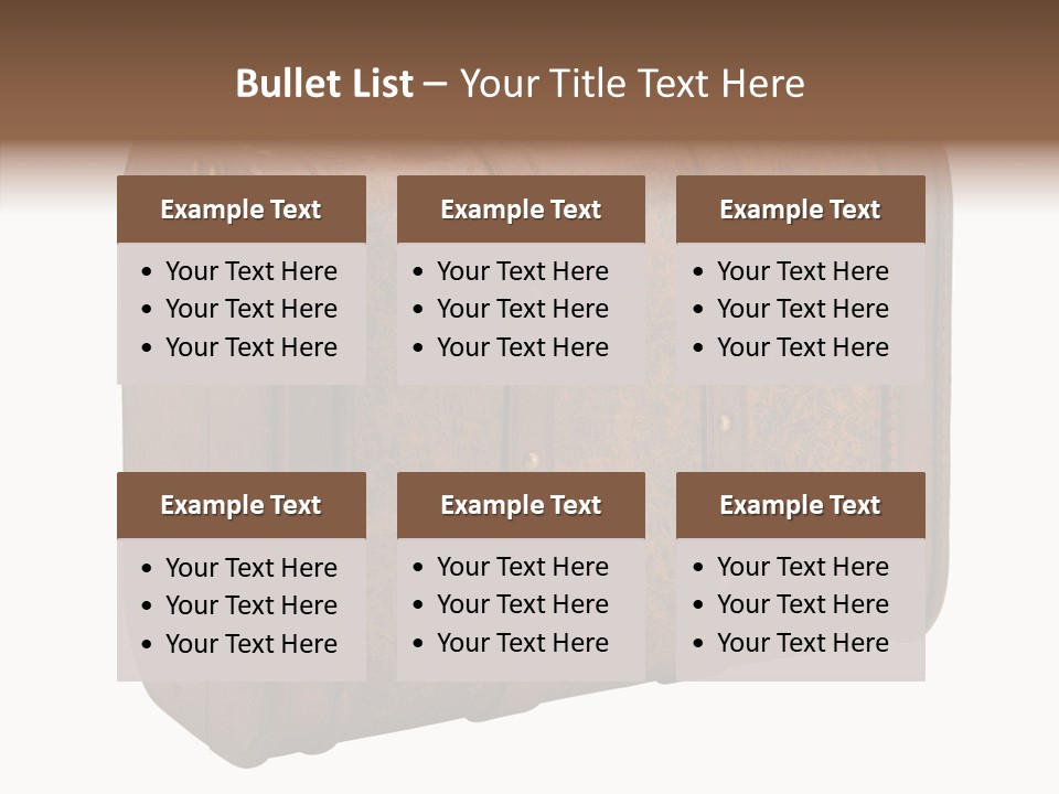 Garment Suitcase Valise PowerPoint Template