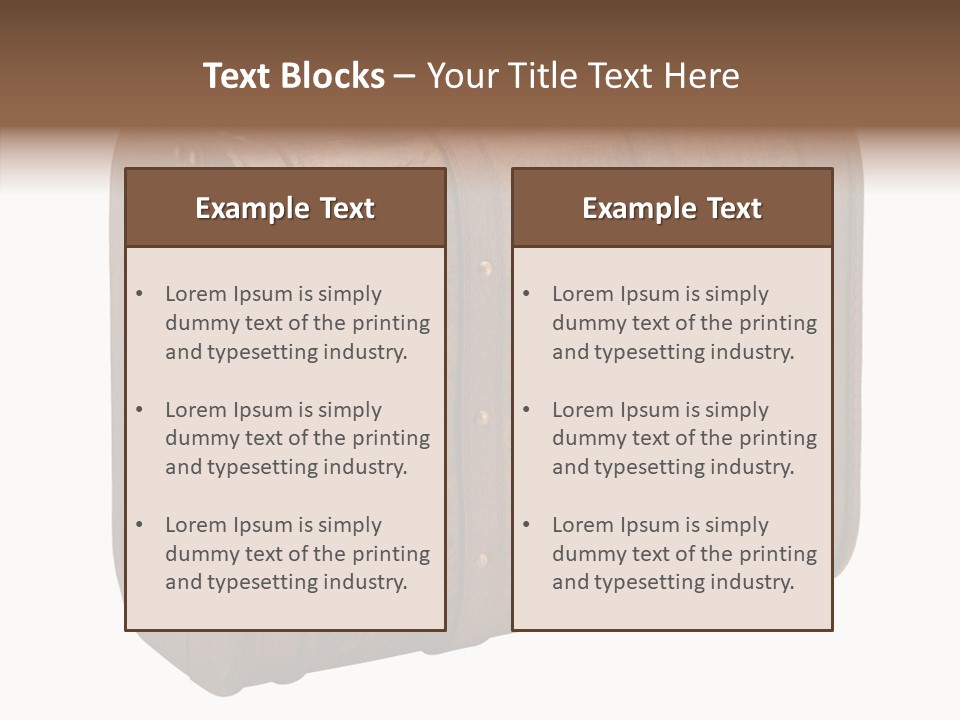 Garment Suitcase Valise PowerPoint Template