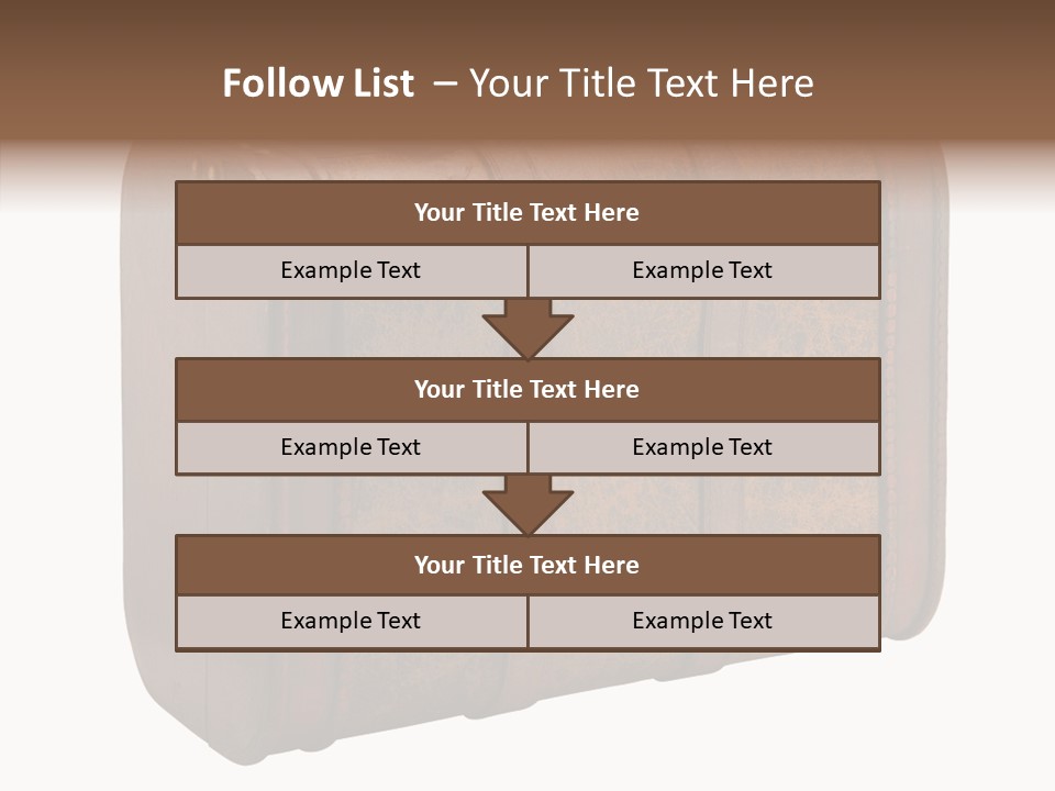 Garment Suitcase Valise PowerPoint Template