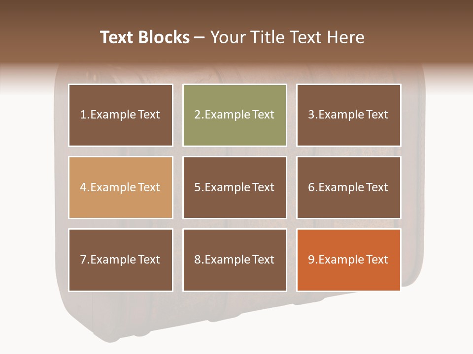 Garment Suitcase Valise PowerPoint Template
