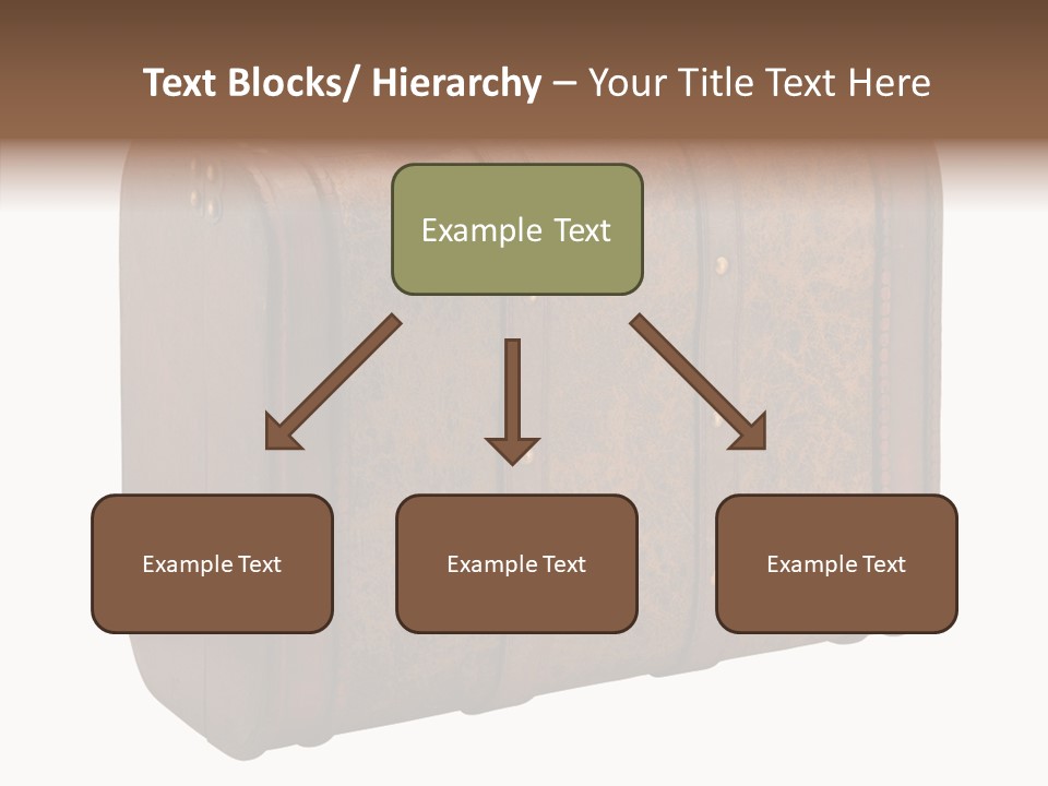 Garment Suitcase Valise PowerPoint Template