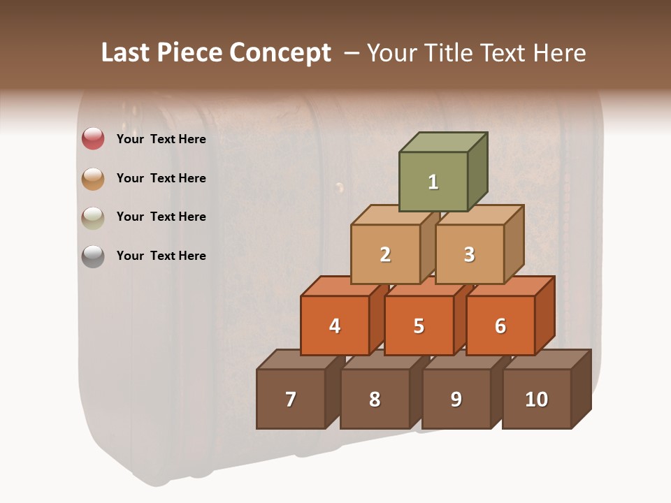 Garment Suitcase Valise PowerPoint Template