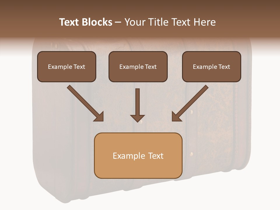 Garment Suitcase Valise PowerPoint Template