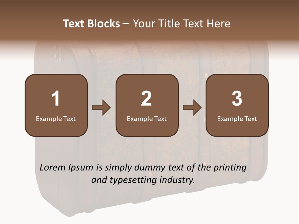 Garment Suitcase Valise PowerPoint Template