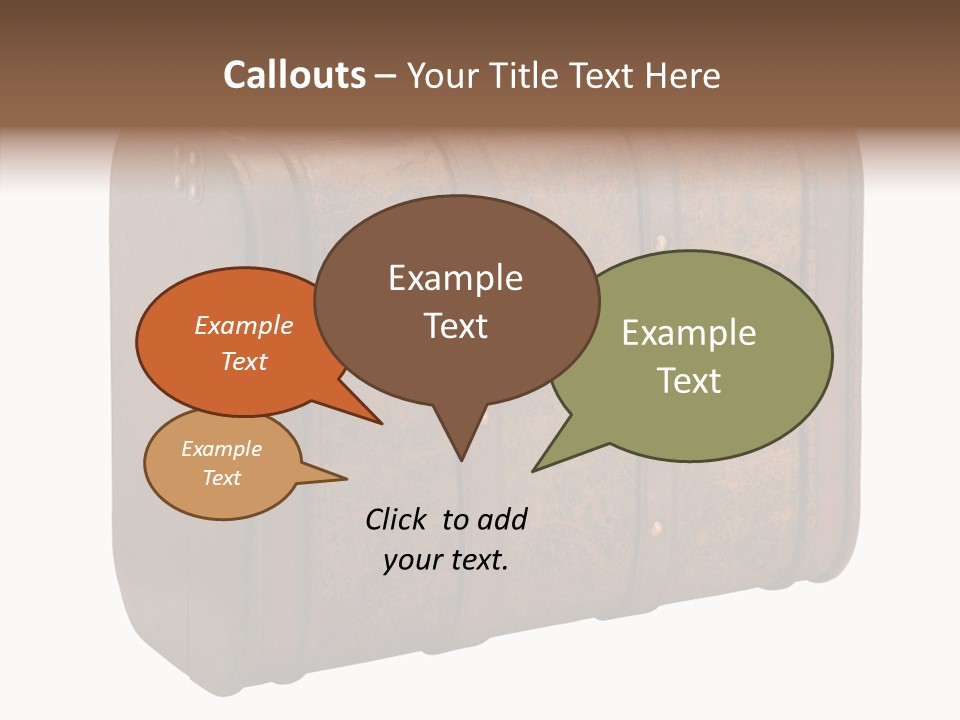 Garment Suitcase Valise PowerPoint Template