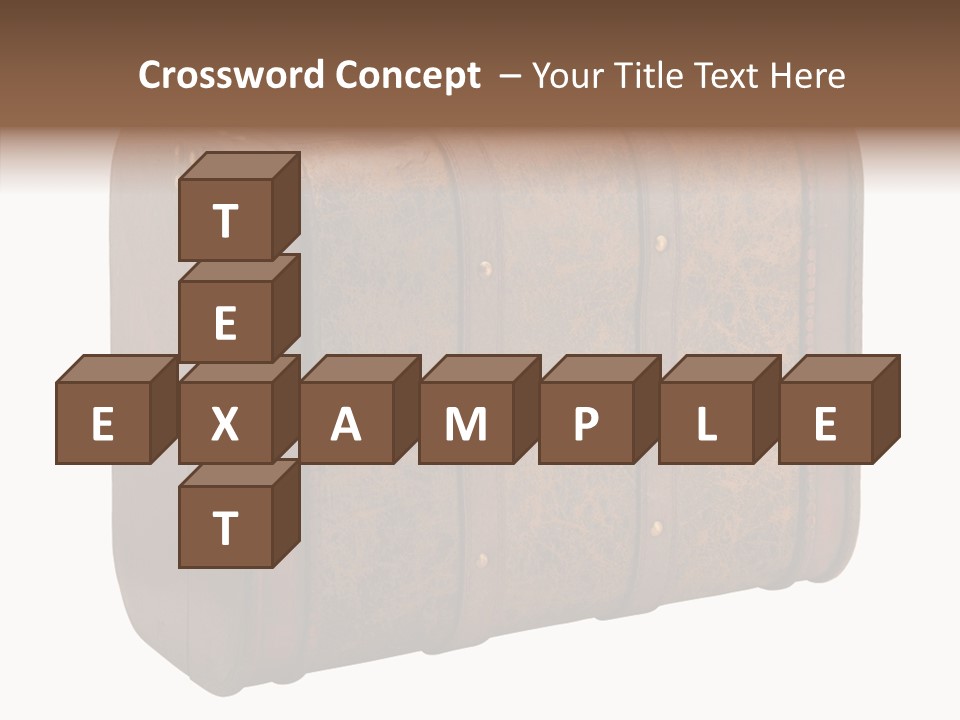 Garment Suitcase Valise PowerPoint Template