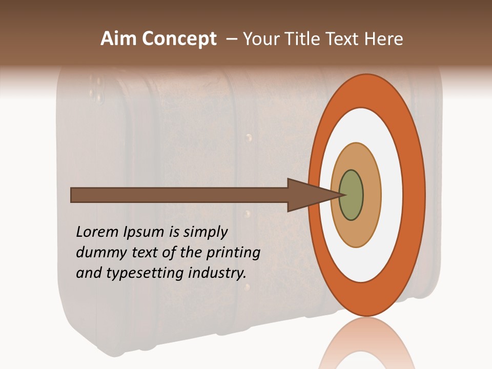 Garment Suitcase Valise PowerPoint Template