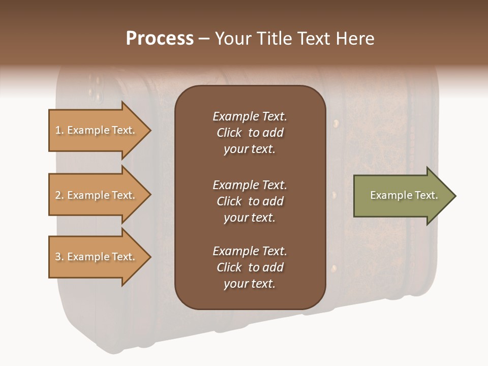 Garment Suitcase Valise PowerPoint Template