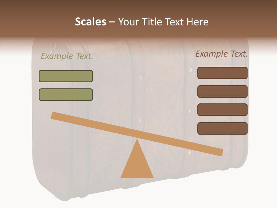 Garment Suitcase Valise PowerPoint Template