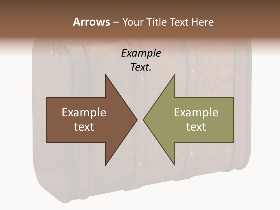 Garment Suitcase Valise PowerPoint Template