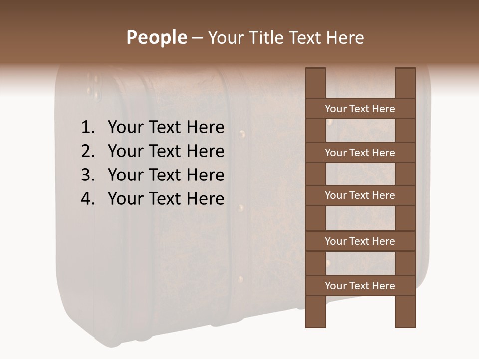 Garment Suitcase Valise PowerPoint Template