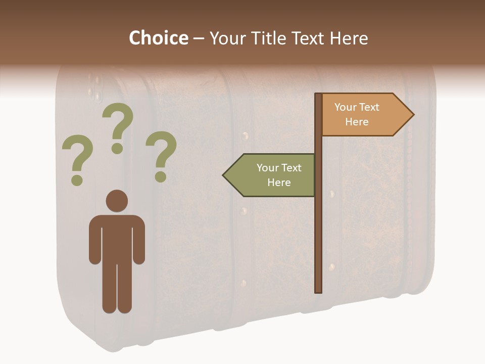 Garment Suitcase Valise PowerPoint Template