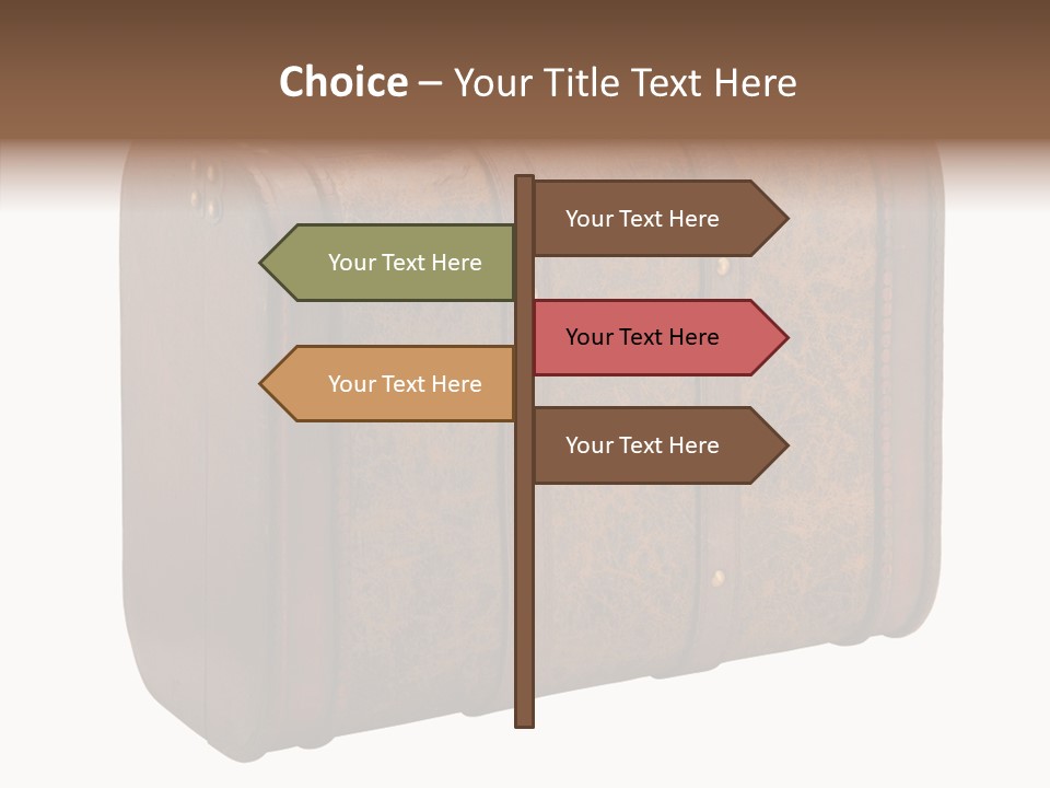 Garment Suitcase Valise PowerPoint Template