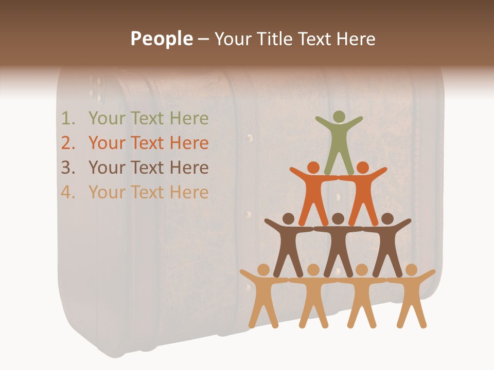 Garment Suitcase Valise PowerPoint Template