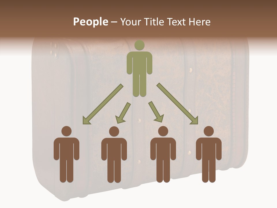 Garment Suitcase Valise PowerPoint Template