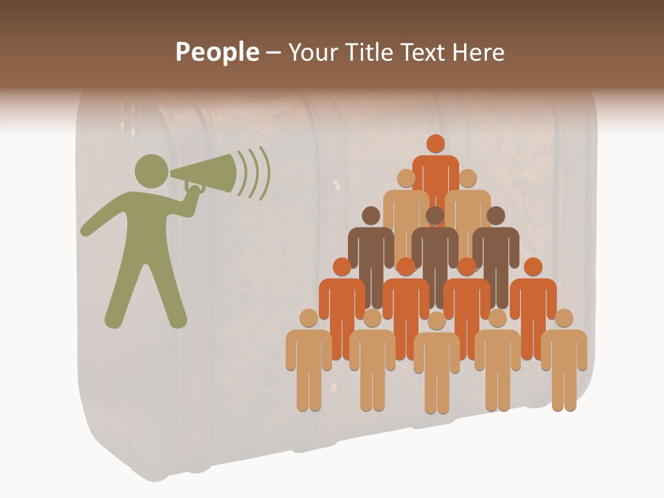 Garment Suitcase Valise PowerPoint Template