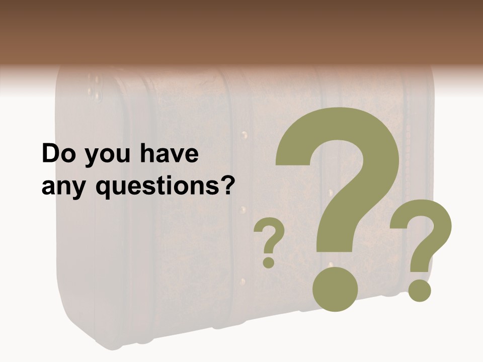 Garment Suitcase Valise PowerPoint Template