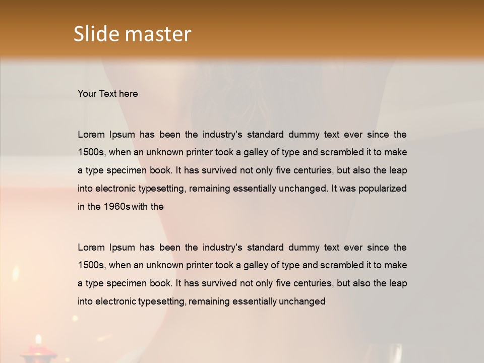 Woman Hair Lifestyle PowerPoint Template