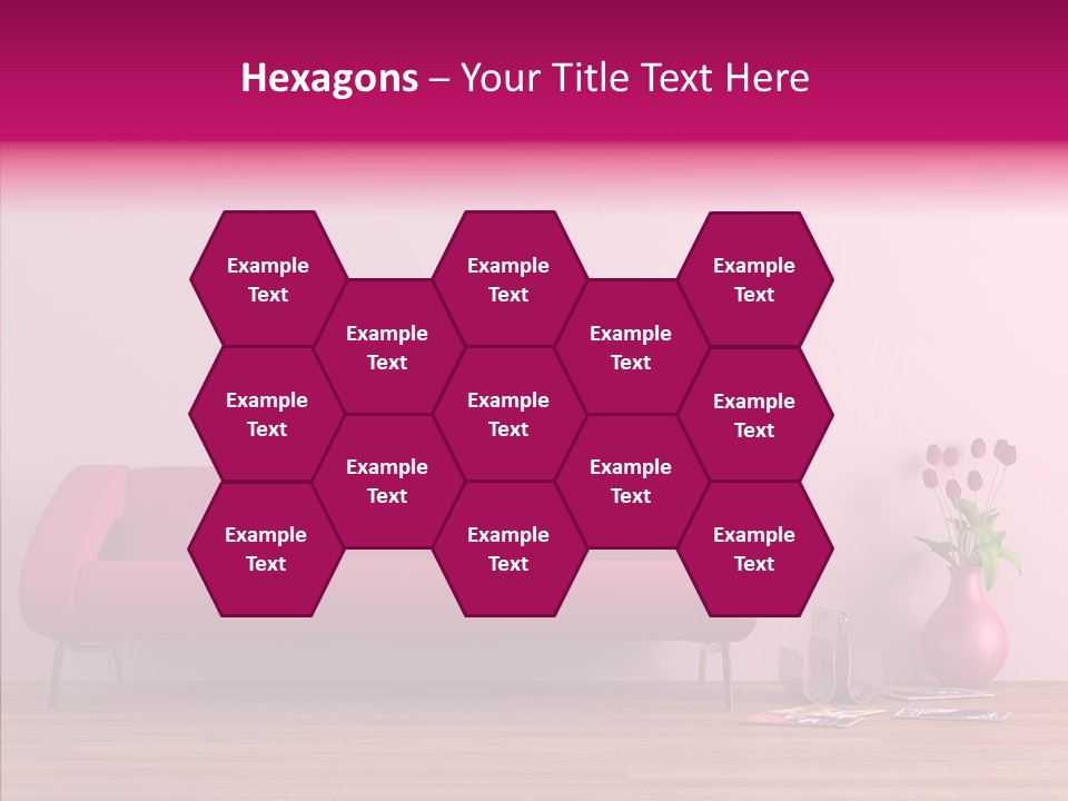 Rendering Settee Vase PowerPoint Template