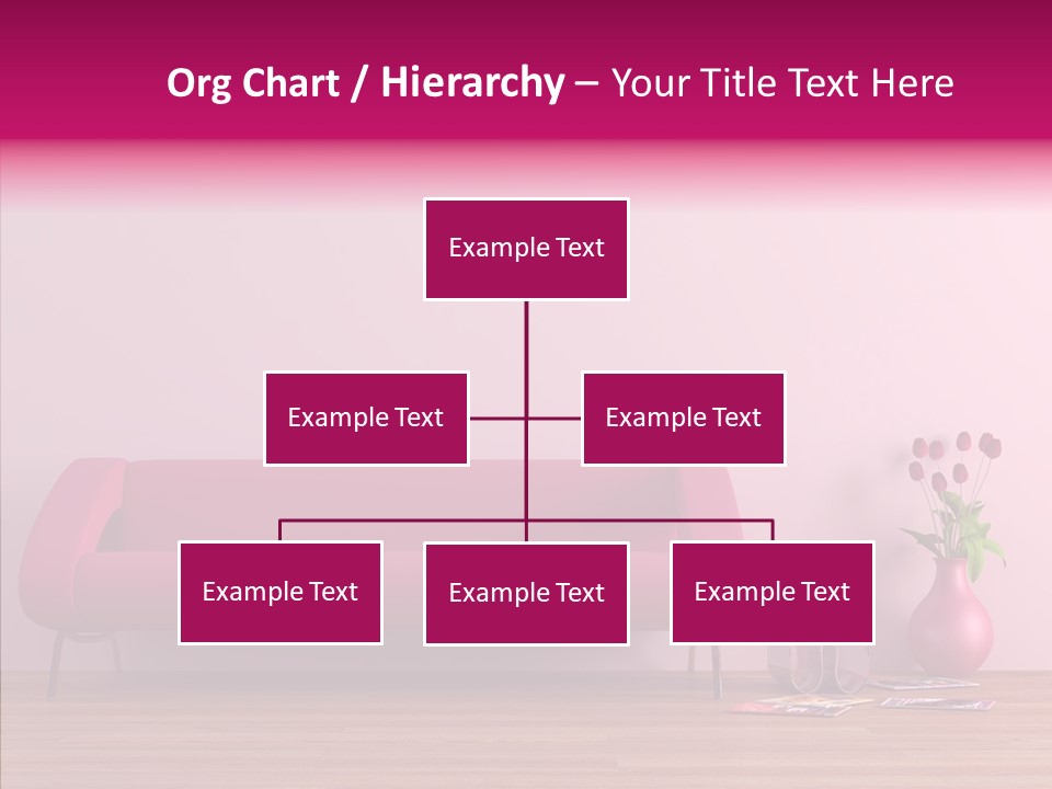 Rendering Settee Vase PowerPoint Template