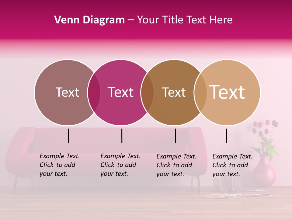 Rendering Settee Vase PowerPoint Template