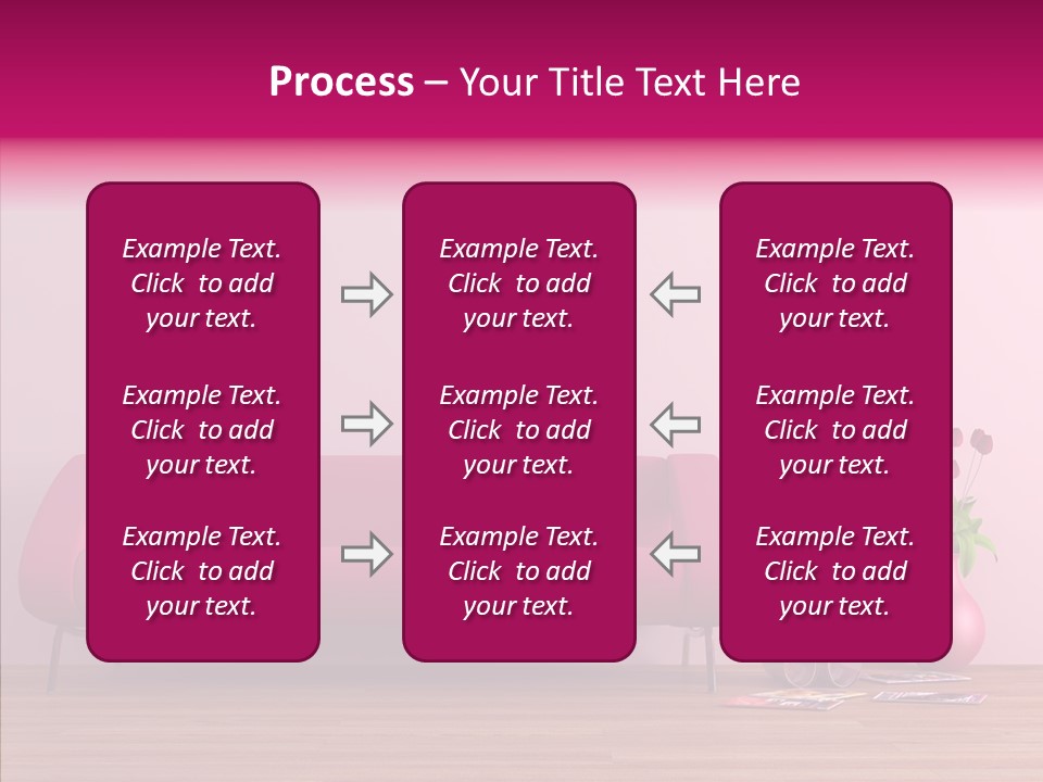 Rendering Settee Vase PowerPoint Template