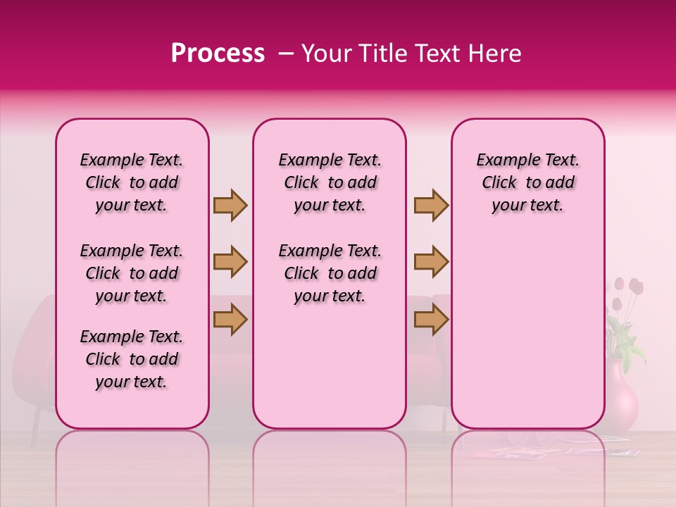 Rendering Settee Vase PowerPoint Template