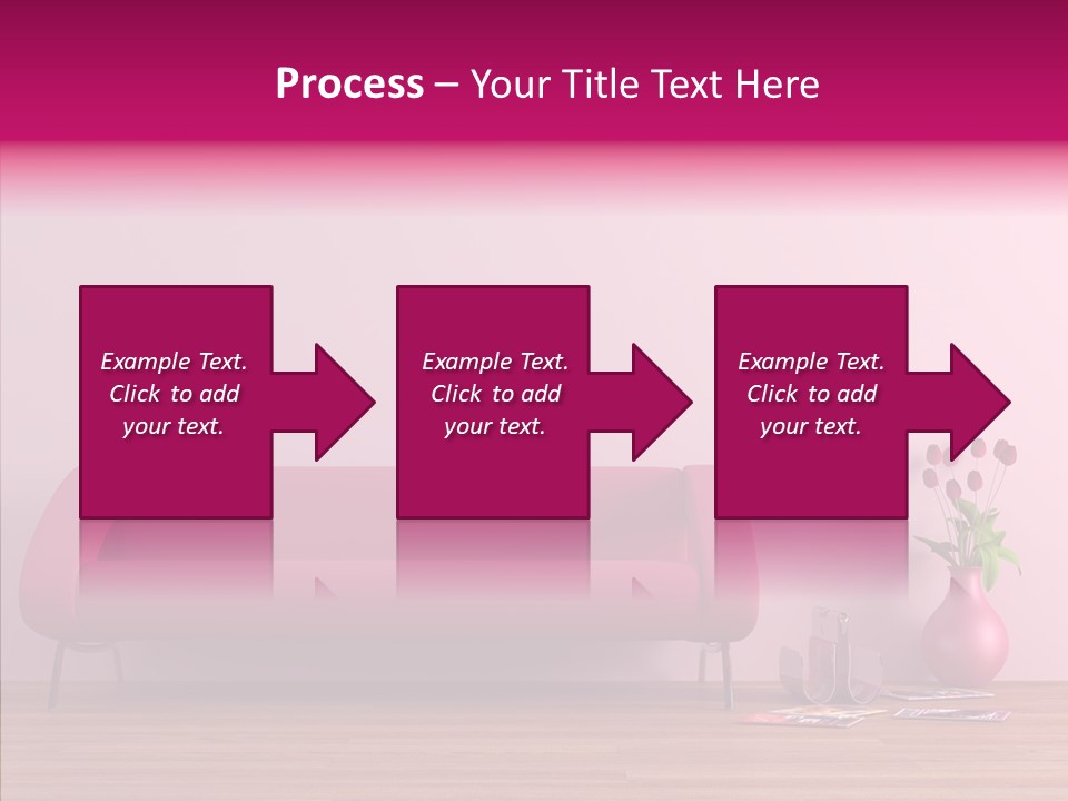 Rendering Settee Vase PowerPoint Template
