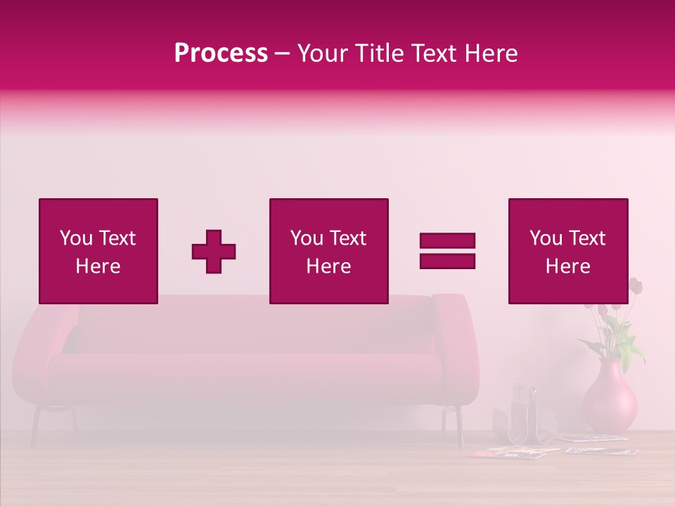 Rendering Settee Vase PowerPoint Template