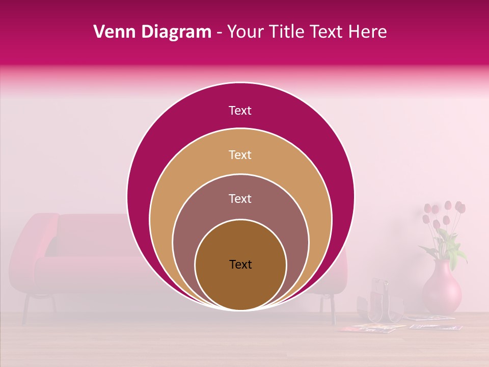 Rendering Settee Vase PowerPoint Template