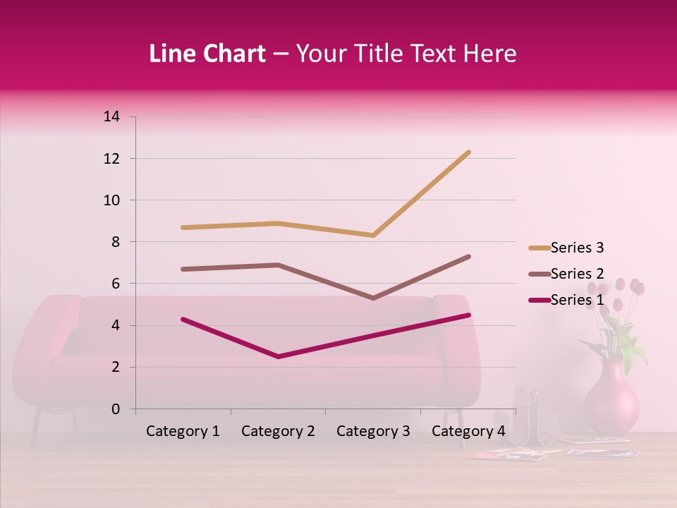 Rendering Settee Vase PowerPoint Template