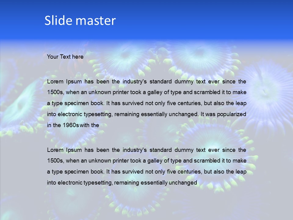 Efflorescent Conservation Bubble PowerPoint Template