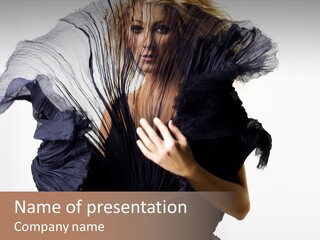 Hairstyle Passion Head PowerPoint Template