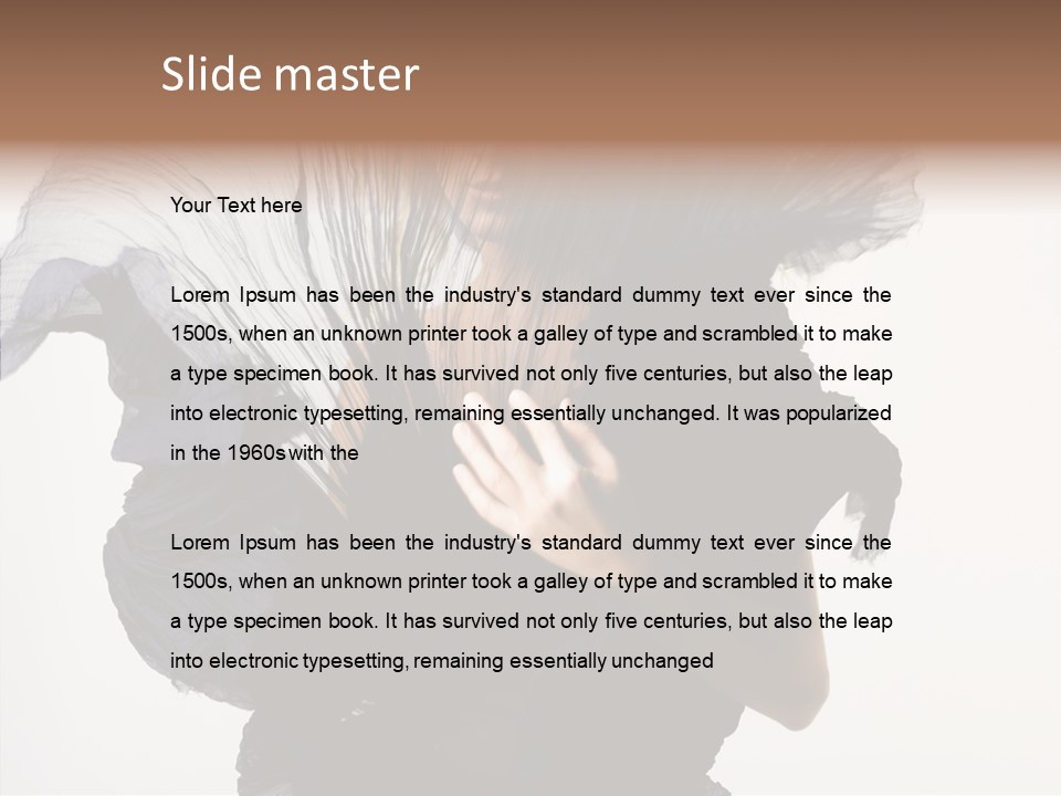 Hairstyle Passion Head PowerPoint Template