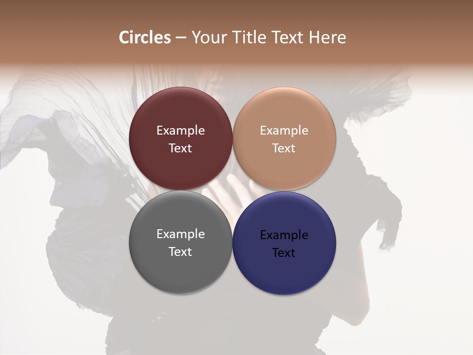 Hairstyle Passion Head PowerPoint Template