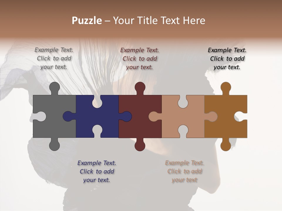 Hairstyle Passion Head PowerPoint Template