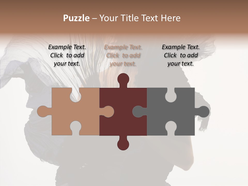 Hairstyle Passion Head PowerPoint Template