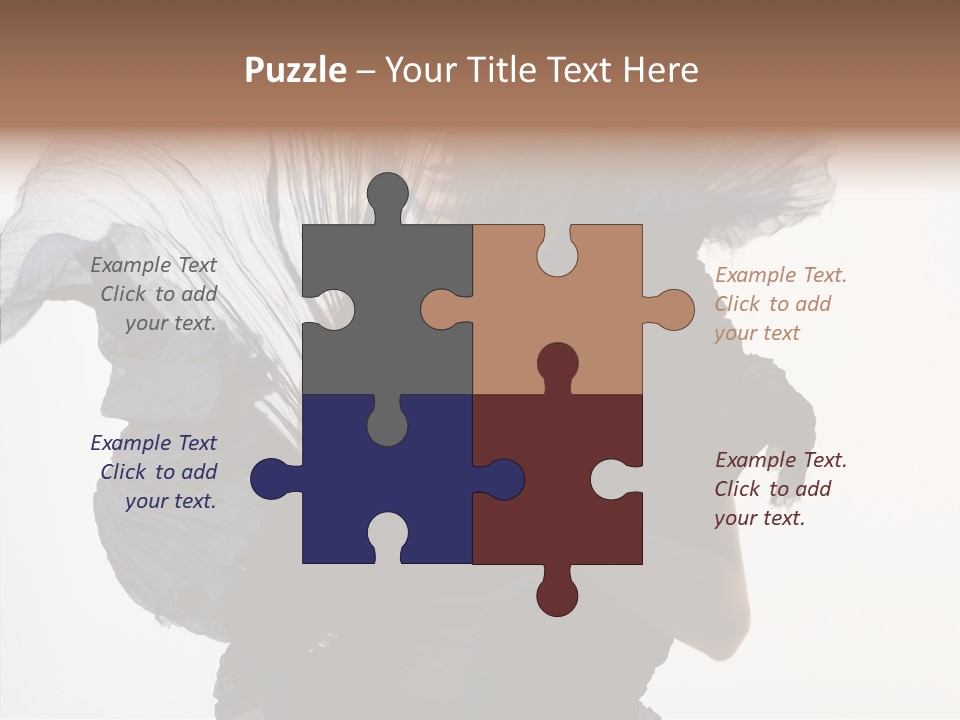 Hairstyle Passion Head PowerPoint Template