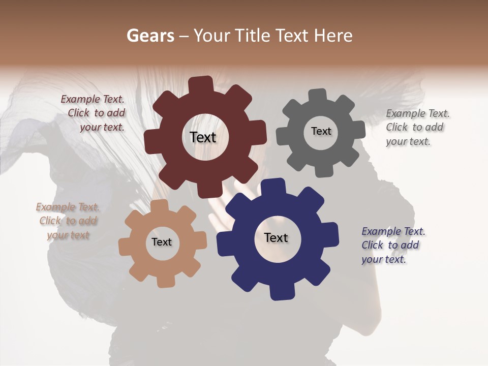 Hairstyle Passion Head PowerPoint Template