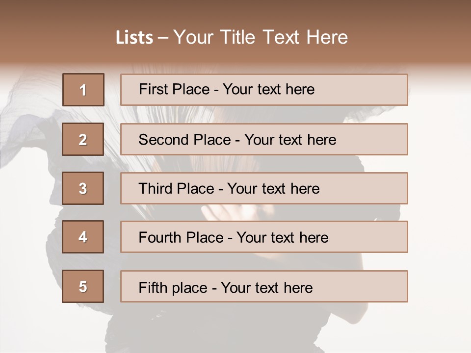 Hairstyle Passion Head PowerPoint Template
