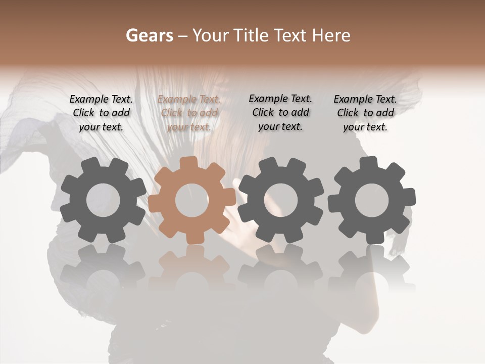 Hairstyle Passion Head PowerPoint Template